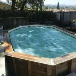 Bâche à Bulles Luxe SolGuard Pour Piscine Bois Sunbay Gre Octogonale Allongée -Piscine Soldes 2024 bache a bulles luxe solguard pour piscine bois sunbay gre octogonale allongee 2