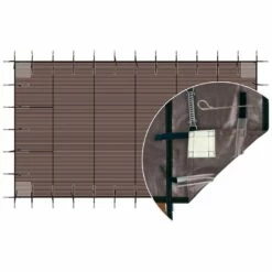 Bâche D'hivernage Filtrante Luxe Ressorts + Pitons Gazon