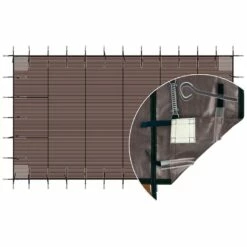 Bâche D'hivernage Filtrante Luxe Ressorts + Pitons Inox