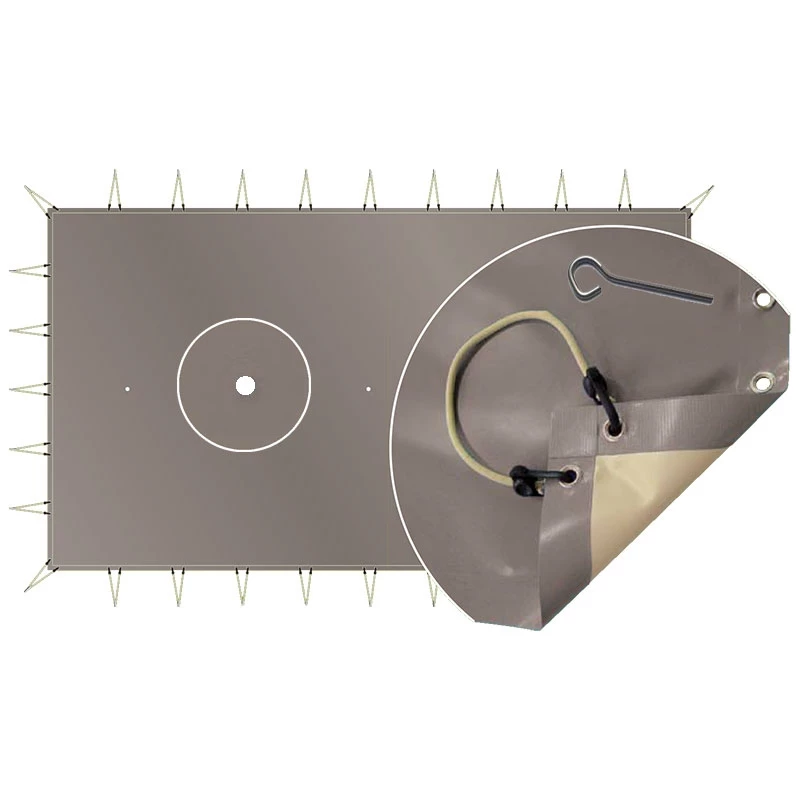 Bâche D'hivernage Opaque Classic Sandows + Pitons Inox 3 Bâche D'hivernage Opaque Classic Sandows + Pitons Inox