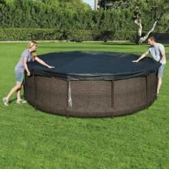 Bâche De Protection Pour Piscine Bestway Ronde -Piscine Soldes 2024 bache de protection pour piscine bestway ronde 3