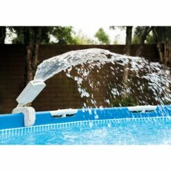 Piscine Soldes 2024 48 Cascade Piscine Intex LED Multicolore