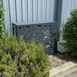 Habillage Cache Pompe à Chaleur Design -Piscine Soldes 2024 habillage cache pompe a chaleur design 4