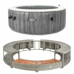 Kit Spa Gonflable Intex Et Mobilier Rond 200cm