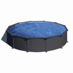 Piscine Acier Gre Aspect Gris Anthracite Juni Ronde -Piscine Soldes 2024 piscine acier gre aspect gris anthracite juni ronde 1