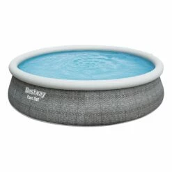 Piscine Autoportée Bestway Fast Set Rotin Ronde 4,57 X H1,07m