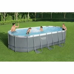 Piscine Bestway Ovale Power Steel 5,49 X 2,74 H1,22m -Piscine Soldes 2024 piscine bestway ovale power steel 549 x 274 h122m 2