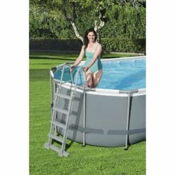 Piscine Bestway Ovale Power Steel 5,49 X 2,74 H1,22m -Piscine Soldes 2024 piscine bestway ovale power steel 549 x 274 h122m 4