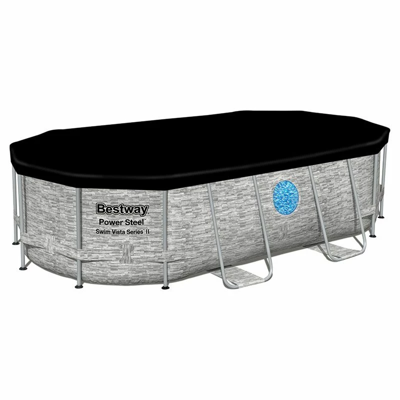 Piscine Bestway Ovale Power Steel Swim Vista Décor Pierre 4,27 X 2,50 H1,00m 4 Piscine Bestway Ovale Power Steel Swim Vista Décor Pierre 4,27 X 2,50 H1,00m – Image 2