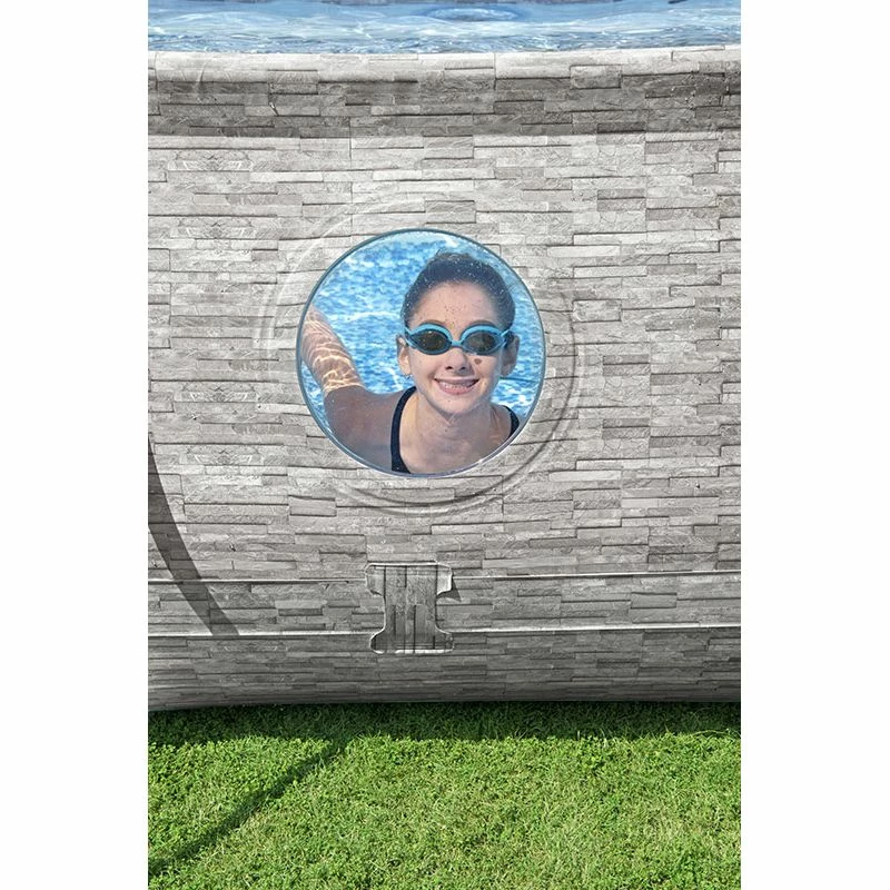 Piscine Bestway Ovale Power Steel Swim Vista Décor Pierre 4,88 X 3,05 H1,07m 9 Piscine Bestway Ovale Power Steel Swim Vista Décor Pierre 4,88 X 3,05 H1,07m – Image 7