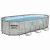Piscine Bestway Ovale Power Steel Swim Vista Décor Pierre 5,49 X 2,74 H1,22m -Piscine Soldes 2024 piscine bestway ovale power steel swim vista decor pierre 549 x 274 h122m