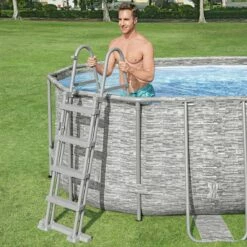Piscine Bestway Ovale Power Steel Swim Vista Décor Pierre 5,49 X 2,74 H1,22m 21 Piscine Bestway Ovale Power Steel Swim Vista Décor Pierre 5,49 X 2,74 H1,22m -Piscine Soldes 2024 piscine bestway ovale power steel swim vista decor pierre 549 x 274 h122m 9
