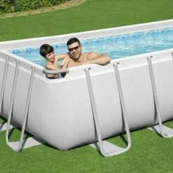 Piscine Bestway Rectangulaire Power Steel 4,88 X 2,44 H1,22m -Piscine Soldes 2024 piscine bestway rectangulaire power steel 488 x 244 h122m 3