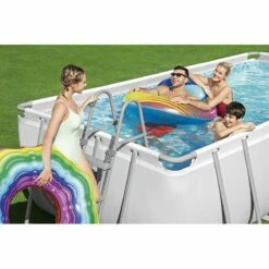 Piscine Bestway Rectangulaire Power Steel 4,88 X 2,44 H1,22m -Piscine Soldes 2024 piscine bestway rectangulaire power steel 488 x 244 h122m 4
