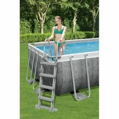 Piscine Bestway Rectangulaire Power Steel Décor Rotin 5,49 X 2,74 H1,22m -Piscine Soldes 2024 piscine bestway rectangulaire power steel decor rotin 549 x 274 h122m 4