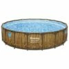 Piscine Bestway Ronde Power Steel Swim Vista Décor Bois 5,49 X H1,22m -Piscine Soldes 2024 piscine bestway ronde power steel swim vista decor bois 549 x h122m