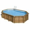 Piscine Bois Avocado 6,56 X 4,56 X H1,31m -Piscine Soldes 2024 piscine bois avocado 656 x 456 x h131m