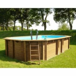 Piscine Bois Avocado 6,56 X 4,56 X H1,31m -Piscine Soldes 2024 piscine bois avocado 656 x 456 x h131m 2