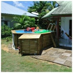 Ubbink Piscine Bois Azura 4,10 X H1,20m -Piscine Soldes 2024 piscine bois azura 410 x h120m 2