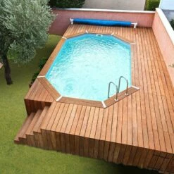 Ubbink Piscine Bois Azura 4,90 X 3,55 X H1,30m -Piscine Soldes 2024 piscine bois azura 490 x 355 x h130m 3