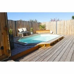 Ubbink Piscine Bois Azura 6,10 X 4,00 X H1,20m -Piscine Soldes 2024 piscine bois azura 610 x 400 x h120m 3