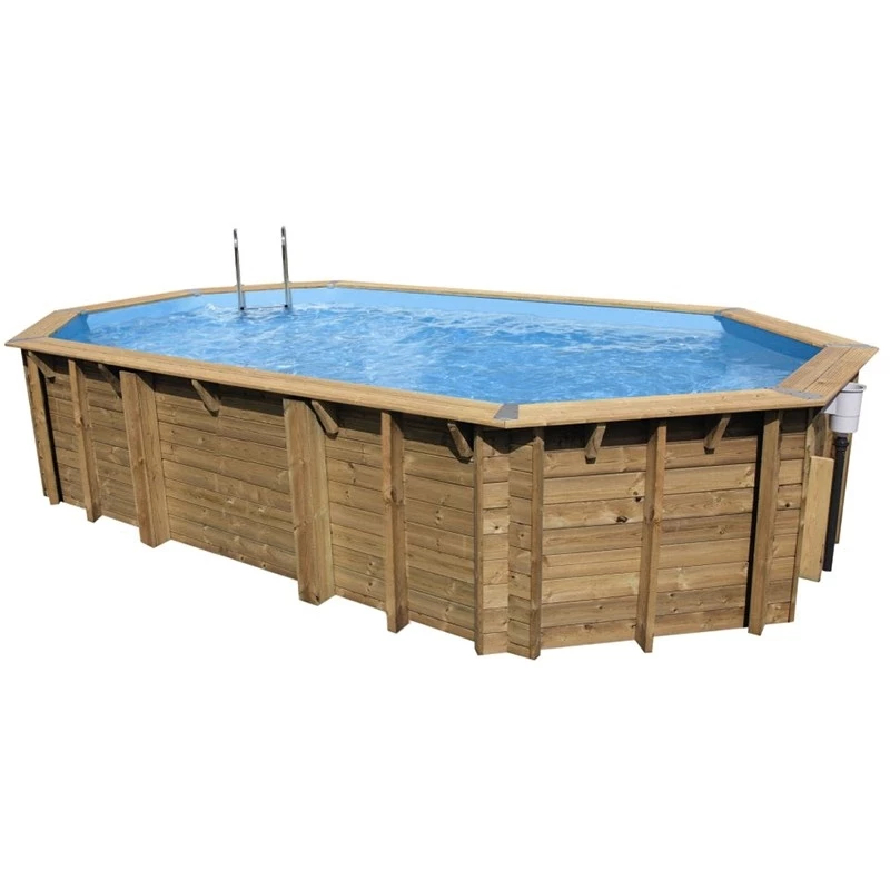 Ubbink Piscine Bois Azura 7,50 X 4,00 X H1,30m 3 Ubbink Piscine Bois Azura 7,50 X 4,00 X H1,30m