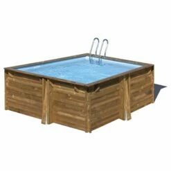 Piscine Bois Carra 3,05 X 3,05 X H1,19m -Piscine Soldes 2024 piscine bois carra 305 x 305 x h119m 2