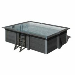 Piscine Bois Composite Avant Garde Gre 4,66 X 3,26 X H1,24m