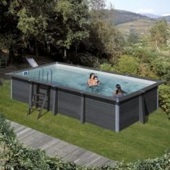 Piscine Bois Composite Avant Garde Gre 6,06 X 3,26 X H1,24m -Piscine Soldes 2024 piscine bois composite avant garde gre 606 x 326 x h124m 1