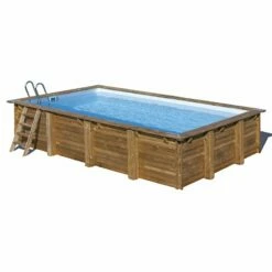 Piscine Bois Evora 6,20 X 4,20 X H1,33m -Piscine Soldes 2024 piscine bois evora 620 x 420 x h133m 2