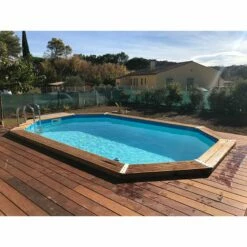 Ubbink Piscine Bois Lagon 4,85 X 3,35 X H1,20m -Piscine Soldes 2024 piscine bois lagon 485 x 335 x h120m 2