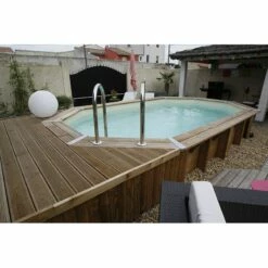 Ubbink Piscine Bois Lagon 4,85 X 3,35 X H1,20m -Piscine Soldes 2024 piscine bois lagon 485 x 335 x h120m 3