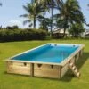 Ubbink Piscine Bois Linea 6,50 X 3,50 X H1,40m -Piscine Soldes 2024 piscine bois linea 650 x 350 x h140m