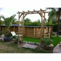 Ubbink Piscine Bois Ocea 8,60 X 4,70 X H1,30m -Piscine Soldes 2024 piscine bois ocea 860 x 470 x h130m 2