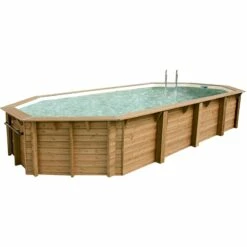 Piscine Soldes 2024 44 Ubbink Piscine Bois Ocea 8,60 X 4,70 X H1,30m