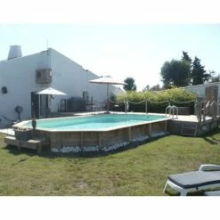 Ubbink Piscine Bois Ocea 8,60 X 4,70 X H1,30m -Piscine Soldes 2024 piscine bois ocea 860 x 470 x h130m 6