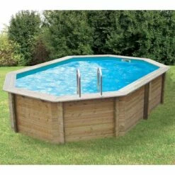 Ubbink Piscine Bois Sunwater 4,90 X 3,00 X H1,20m