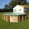 Piscine Bois Vermela 6,72 X 4,72 X H1,46m -Piscine Soldes 2024 piscine bois vermela 672 x 472 x h146m
