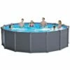 Piscine Tubulaire Intex Graphite 4,78 X H1,24m 1 Piscine Tubulaire Intex Graphite 4,78 X H1,24m -Piscine Soldes 2024 piscine intex graphite 478 x h124m