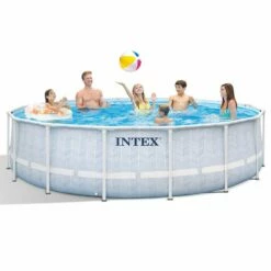Piscine Tubulaire Intex Prism Frame Chevron 4.88 X 1.22m -Piscine Soldes 2024 piscine tubulaire intex prism frame chevron 488 x 122m 2