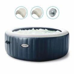 Spa Intex Pure Spa Blue Navy Bulles 6 Places Luxe