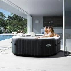 Spa Intex Pure Spa Carbone Bulles Et Jets 4 Places -Piscine Soldes 2024 spa intex pure spa carbone bulles et jets 4 places 2