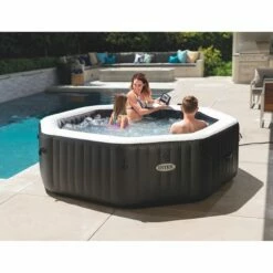 Spa Intex Pure Spa Carbone Bulles Et Jets 4 Places -Piscine Soldes 2024 spa intex pure spa carbone bulles et jets 4 places 7